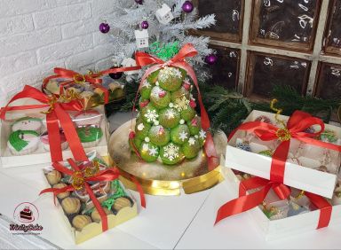 Сладкий стол (капкейки, кейкпопсы, эскимо, трайфл, меренга, макаронс, зефир, леденцы, клубника, пряники, шу)